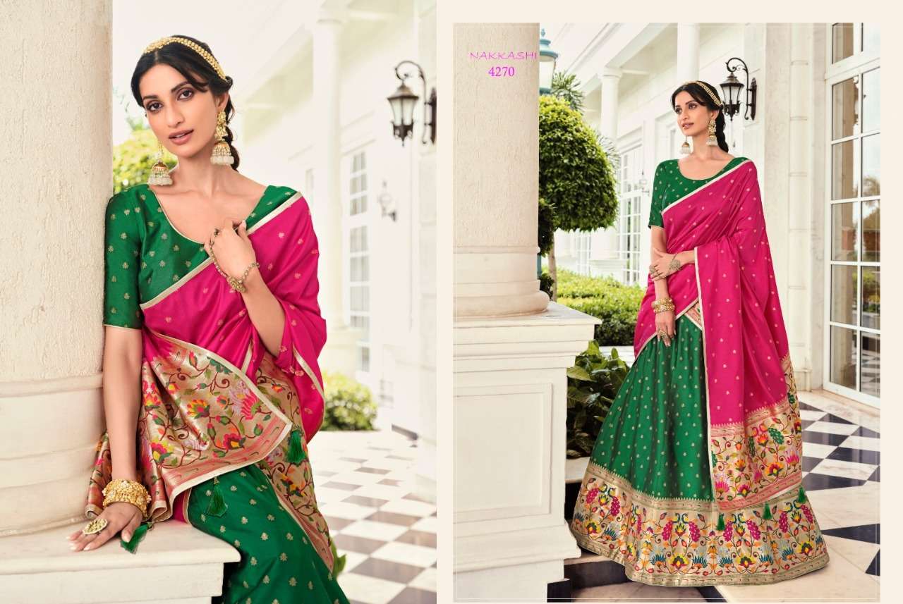 Nakkashi Designer Banarasi Lehenga Series 4270 To 4278 Anant Tex Exports Private Limited