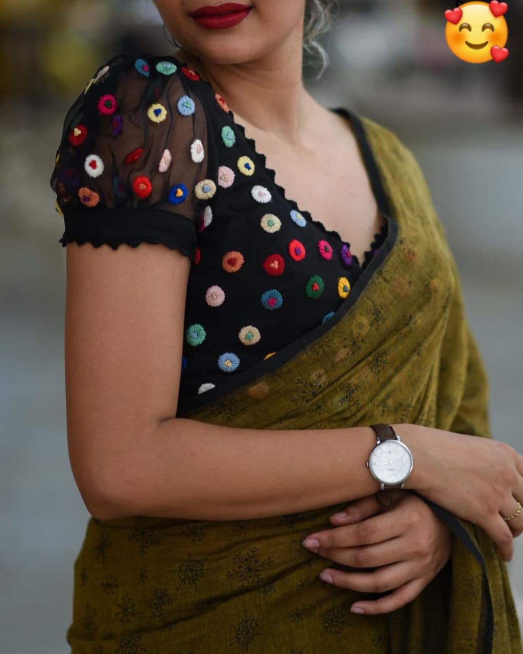 Stylish Party Wear Hakoba Blouse Anantexports