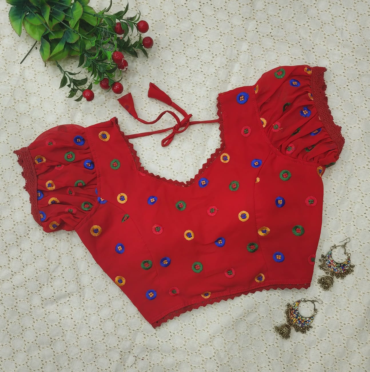 Stylish Party Wear Hakoba Blouse Anantexports