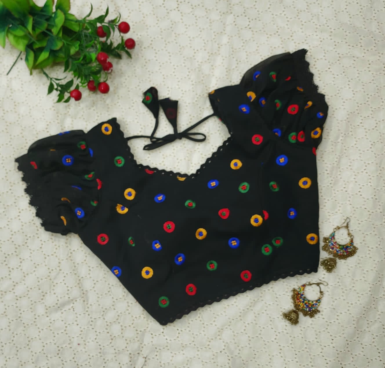 Stylish Party Wear Hakoba Blouse Anantexports