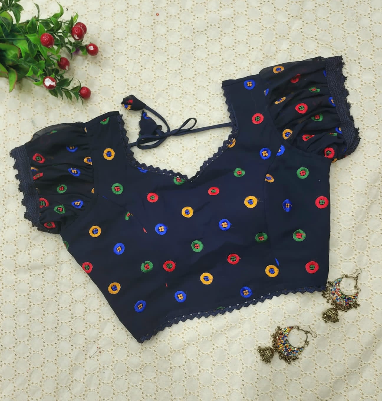 Stylish Party Wear Hakoba Blouse Anantexports