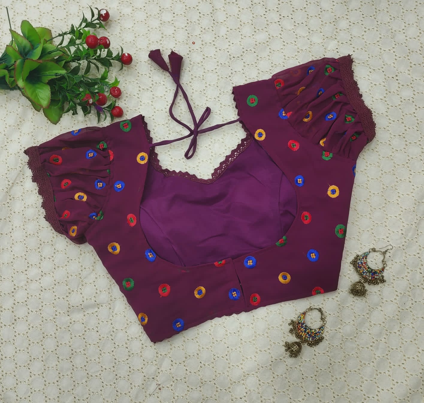 Stylish Party Wear Hakoba Blouse Anantexports