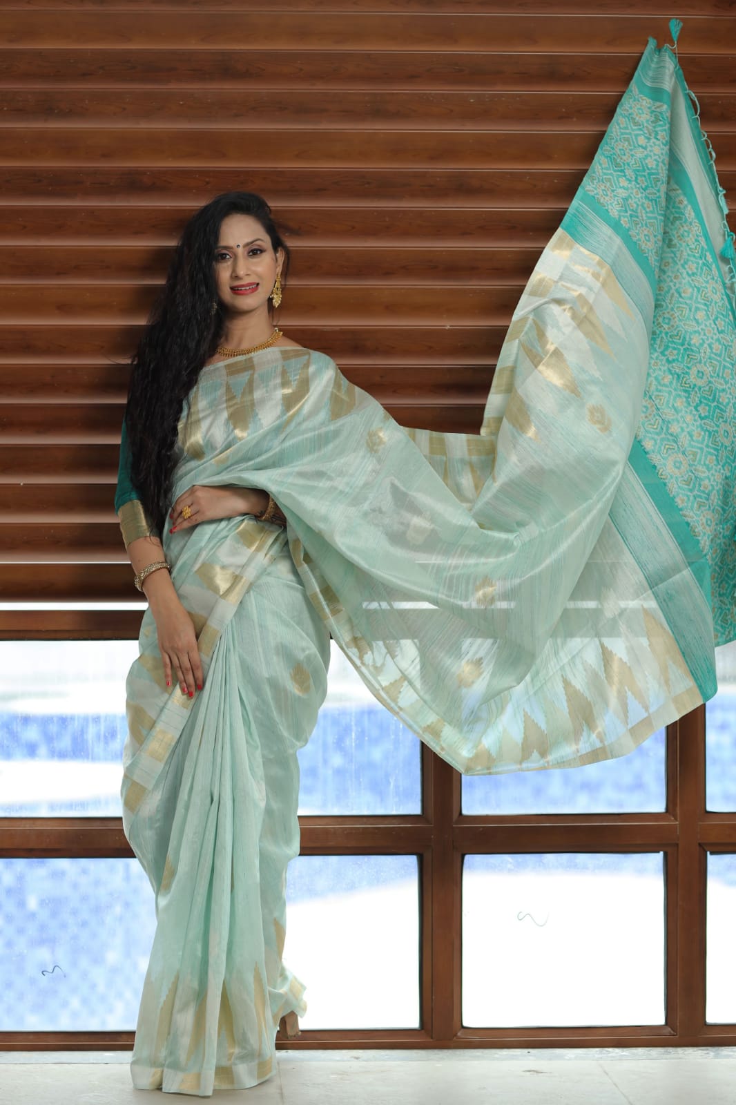 Pure Tussar Silk Weaving saree Soft Silk Sarees Anantexports