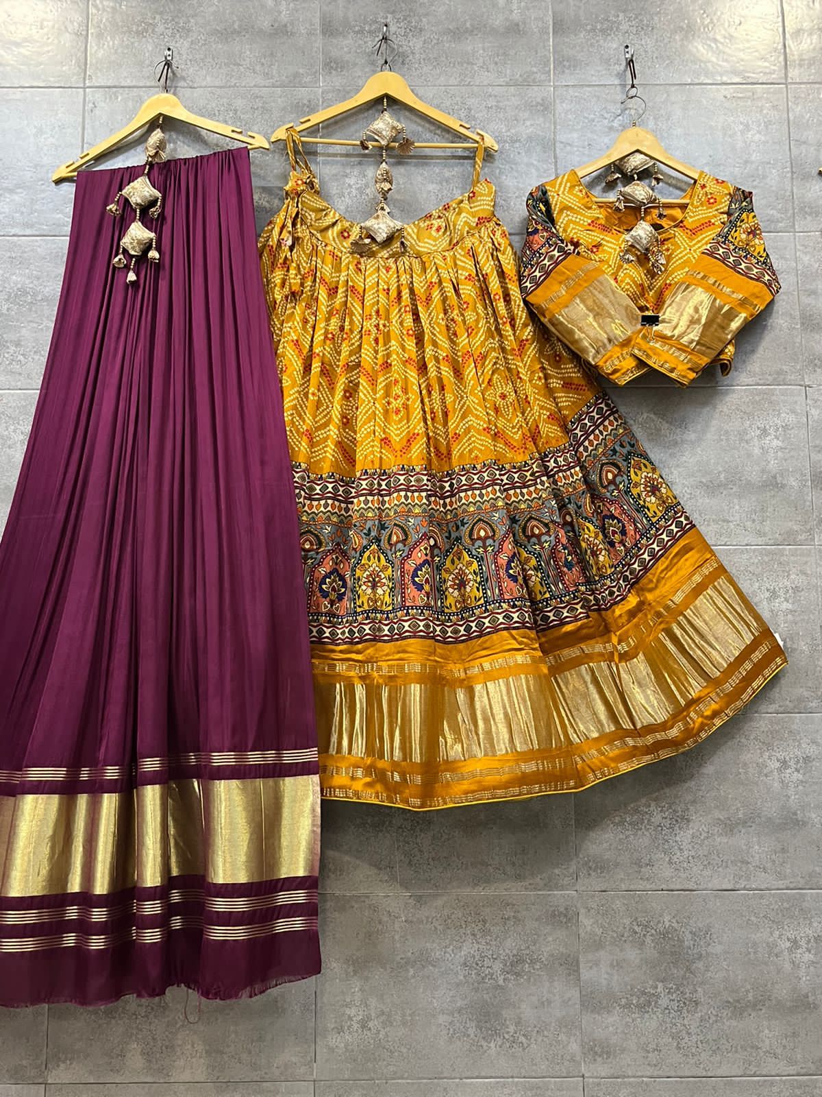 Pure gaji silk Navratri chaniya choli Anantexports