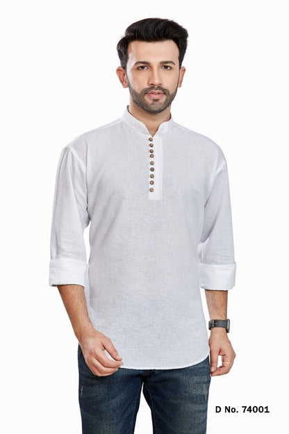 Short Pure Cotton Kurta - Anant Exports