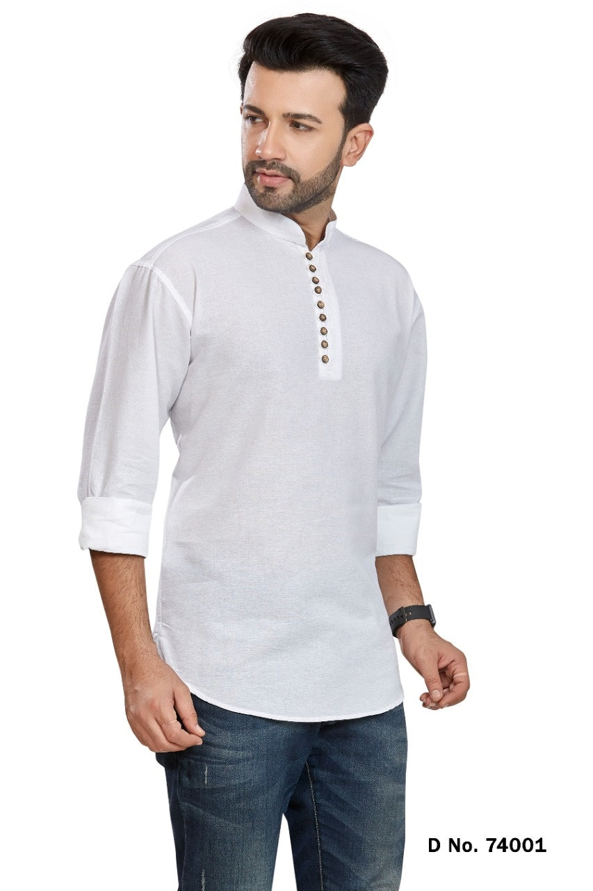 Short Pure Cotton Kurta - Anant Exports