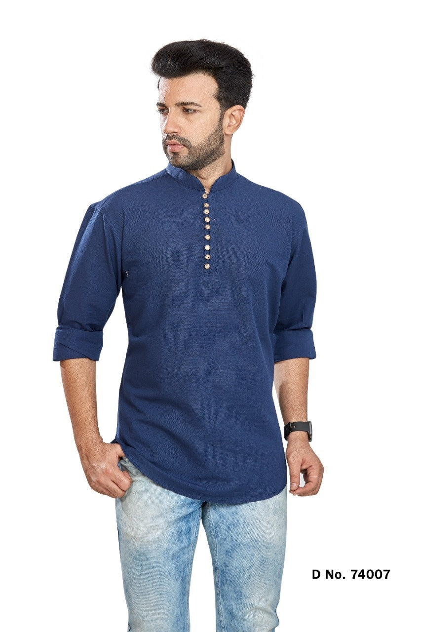 Short Pure Cotton Kurta - Anant Exports