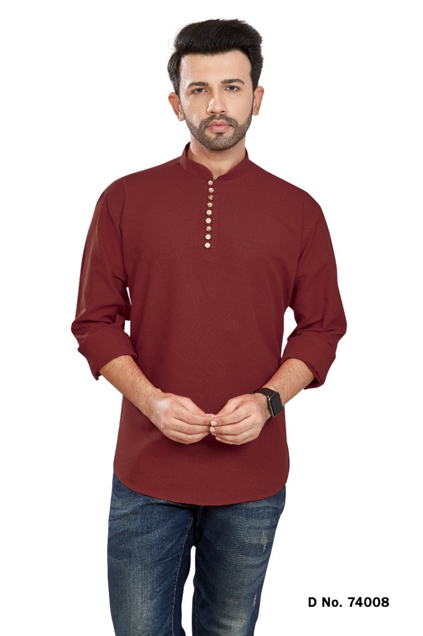Short Pure Cotton Kurta - Anant Exports
