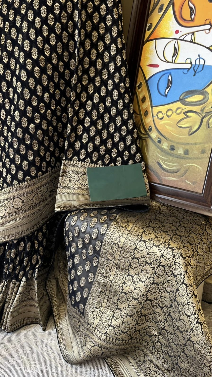 Pure khaddi Georgette Saree Anantexports