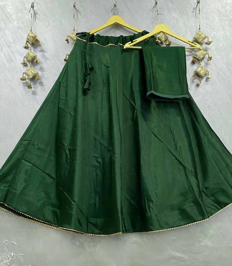 Plain Gaji silk skirt Lehenga Anantexports