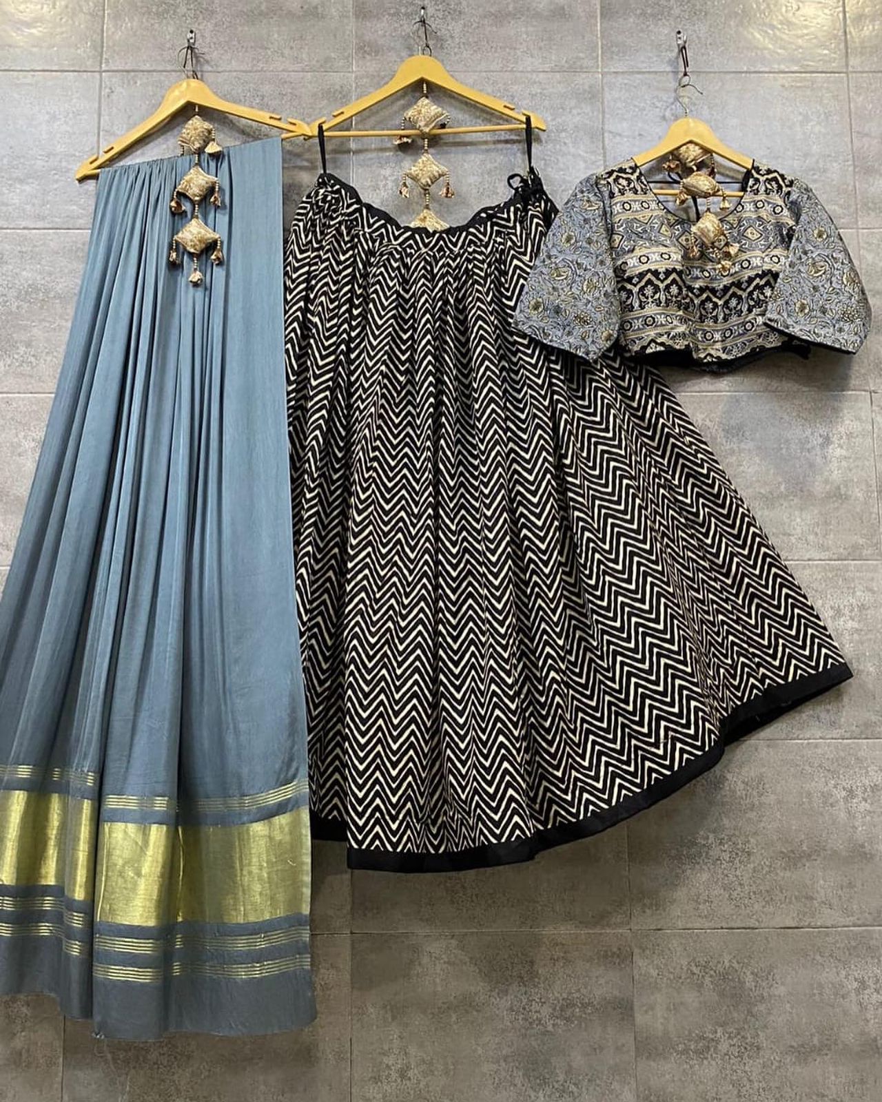 Party wear Pasmina Lehriya Lehenga Anantexports