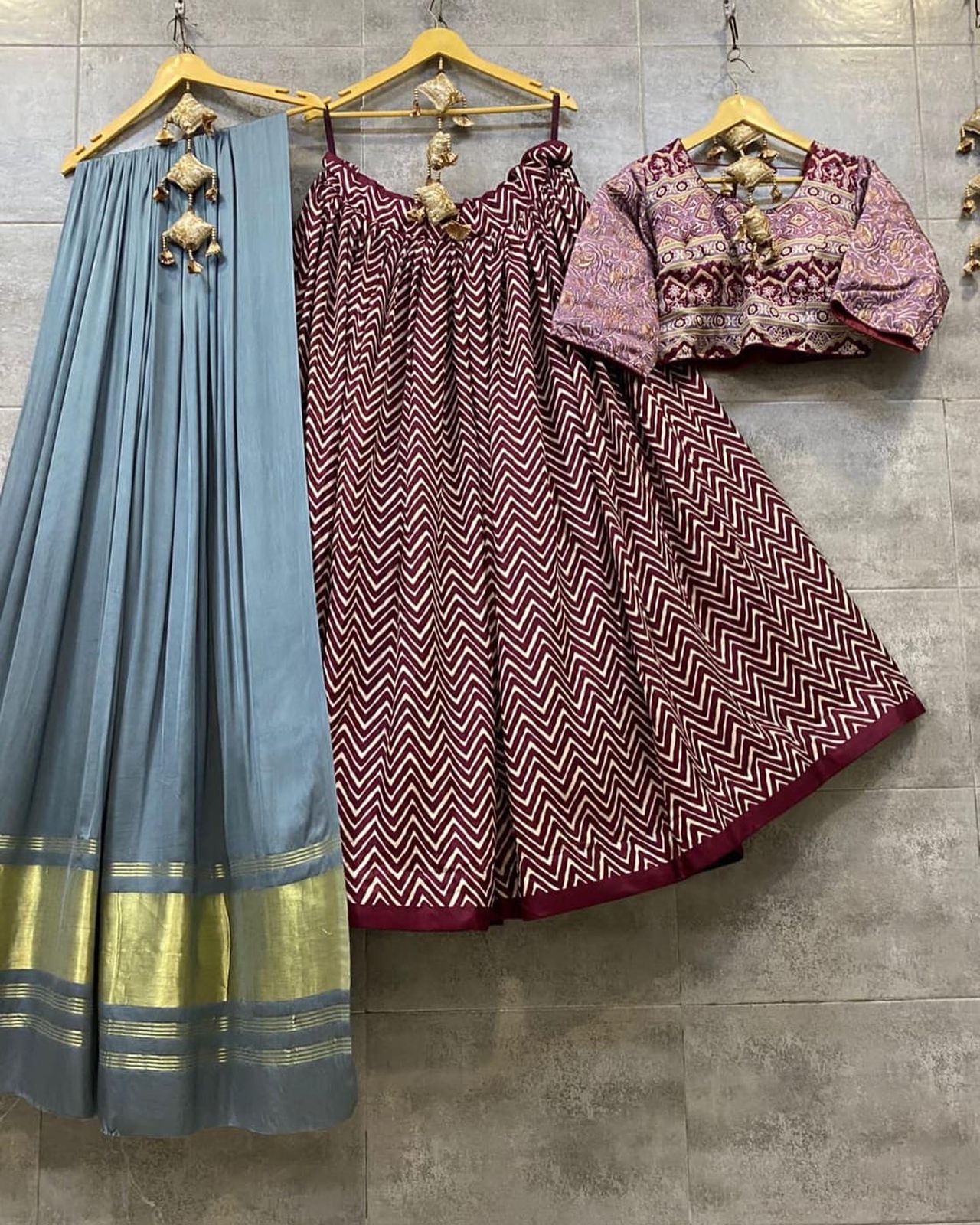 Party wear Pasmina Lehriya Lehenga Anantexports