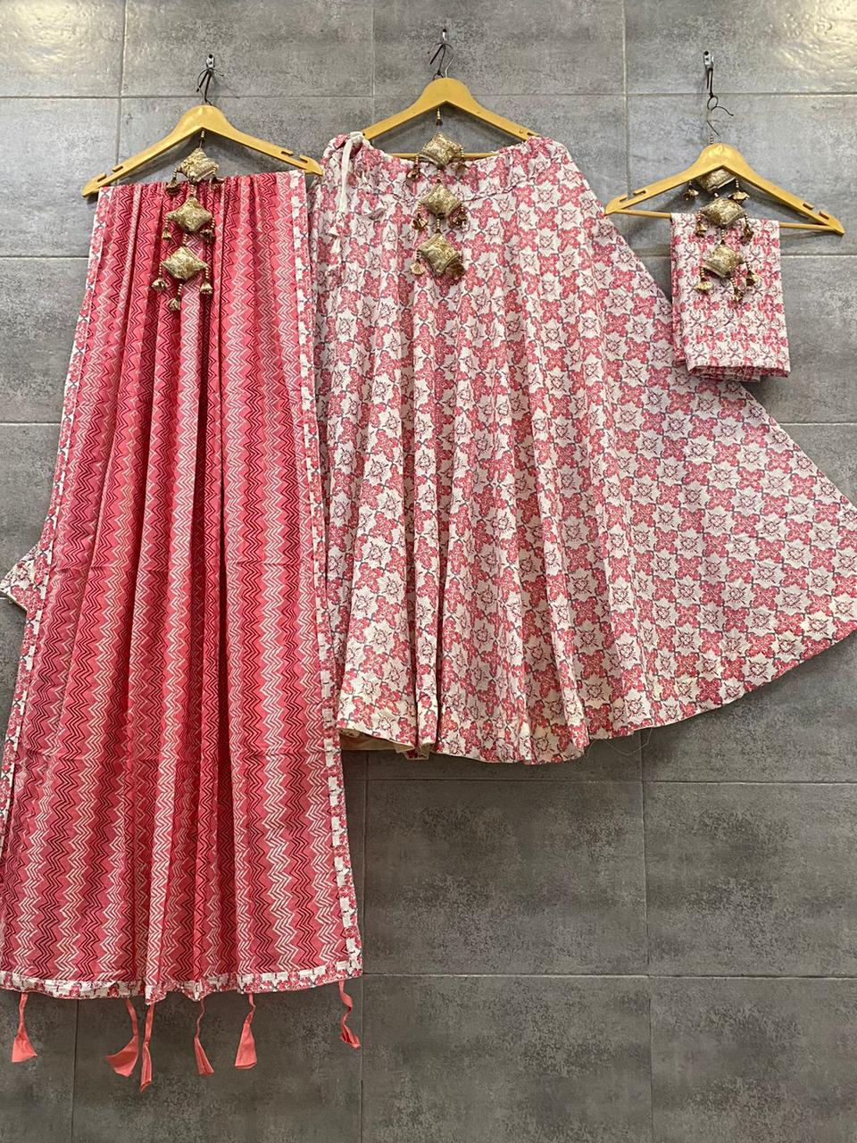 Cotton Printed Lehenga Anantexports