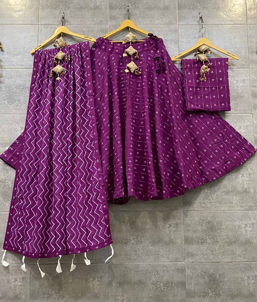 Cotton Printed Lehenga Anantexports