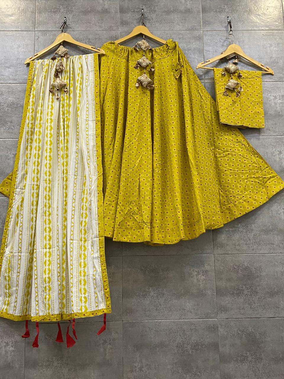 Cotton Printed Lehenga Anantexports