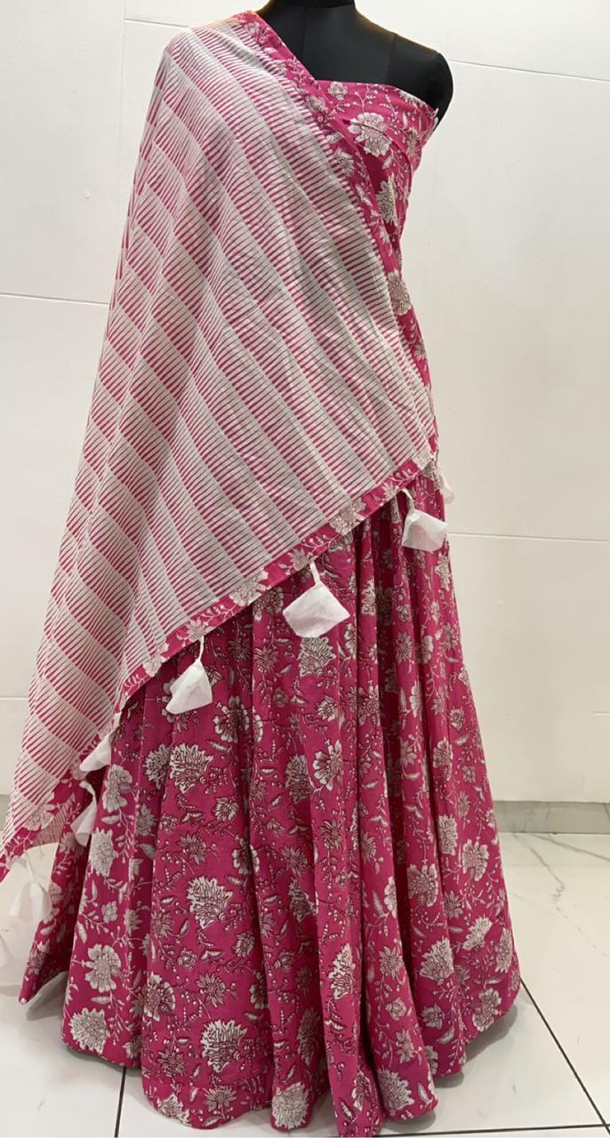 Cotton Printed Lehenga Anantexports