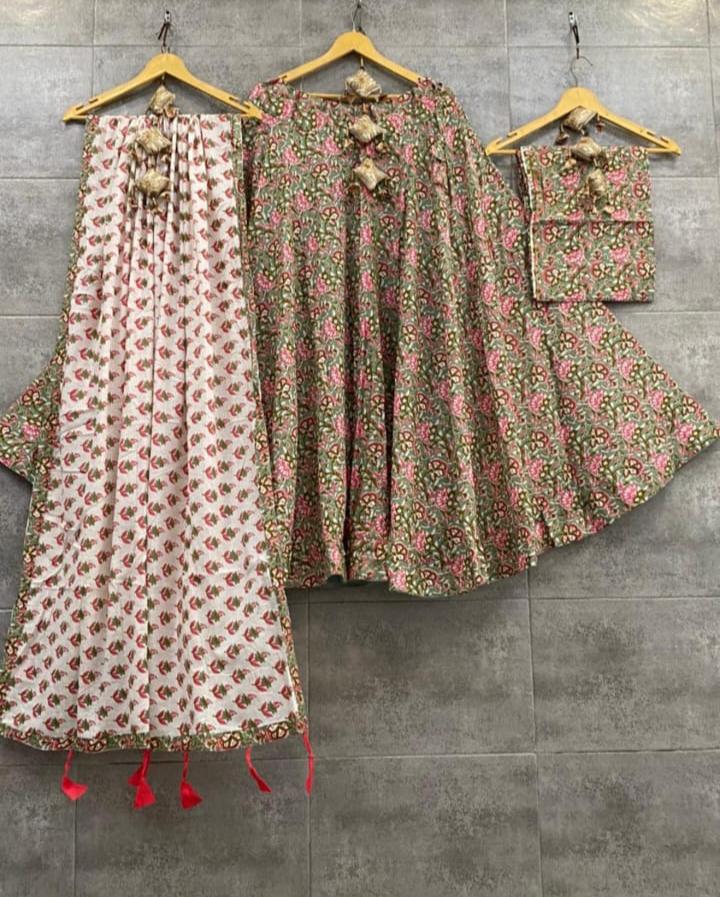 Cotton Printed Lehenga Anantexports
