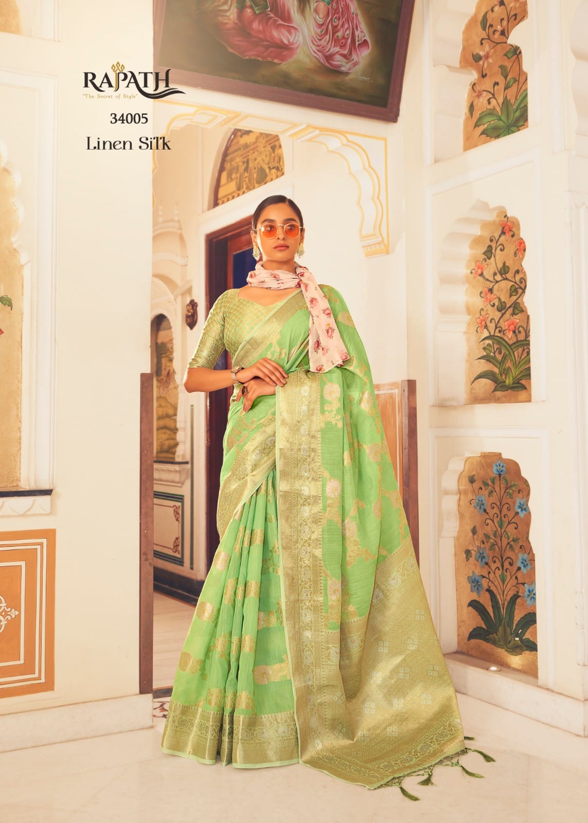 Rajpath Pure Allin Linen Saree Anantexports