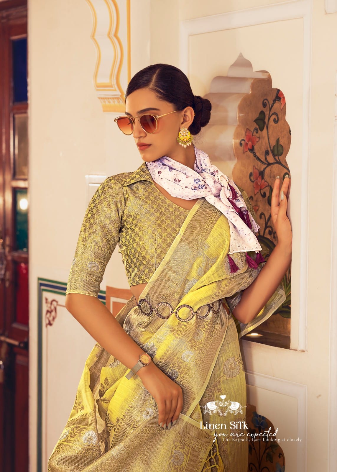 Rajpath Pure Allin Linen Saree Anantexports