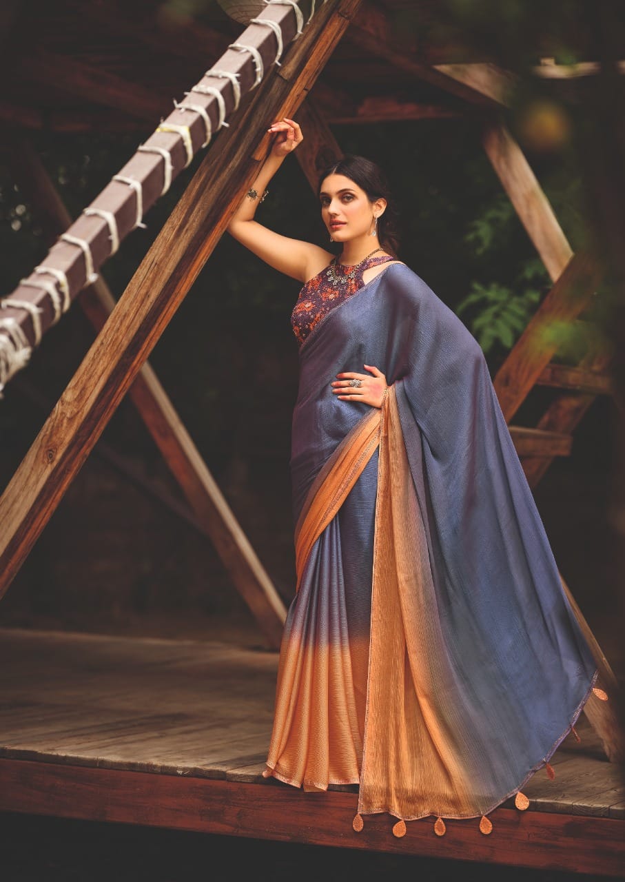 Partywear Chiffon Saree S.R Aruna Anantexports