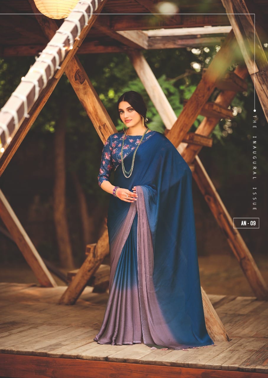 Partywear Chiffon Saree S.R Aruna Anantexports