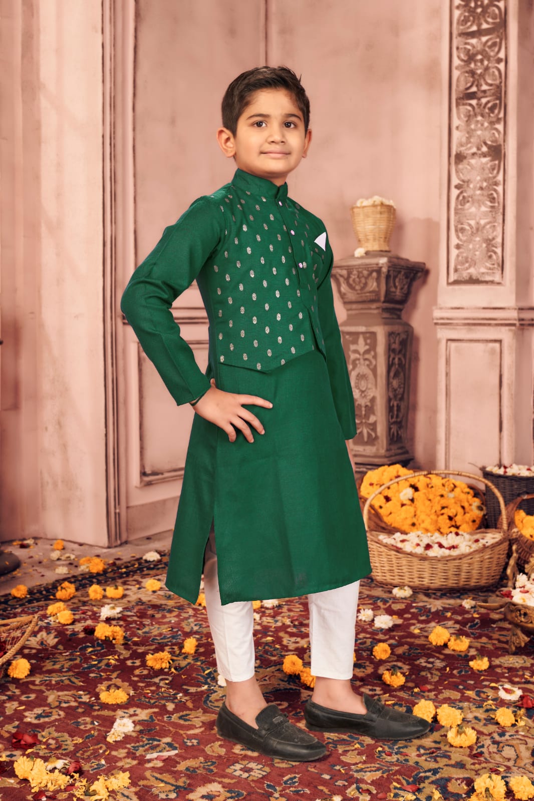 Kids Boy Kurta Pajama with Koti Anantexports