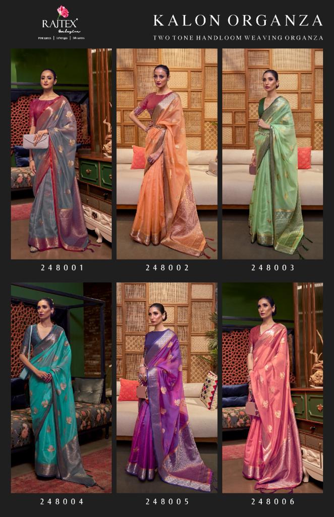 Rajtex Kalon Organza Sarees Anantexports