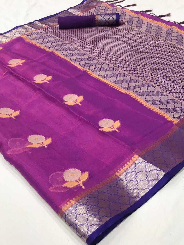 Rajtex Kalon Organza Sarees Anantexports