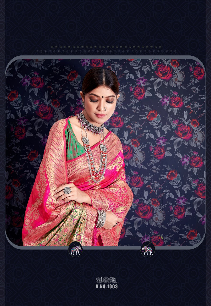 Rajtex Maharani Soft Silk Leheriya Weaving Saree Anantexports