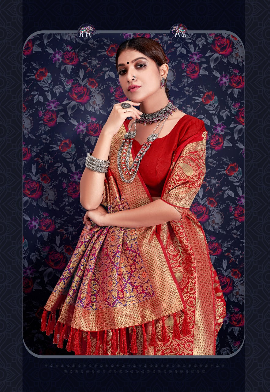 Rajtex Maharani Soft Silk Leheriya Weaving Saree Anantexports