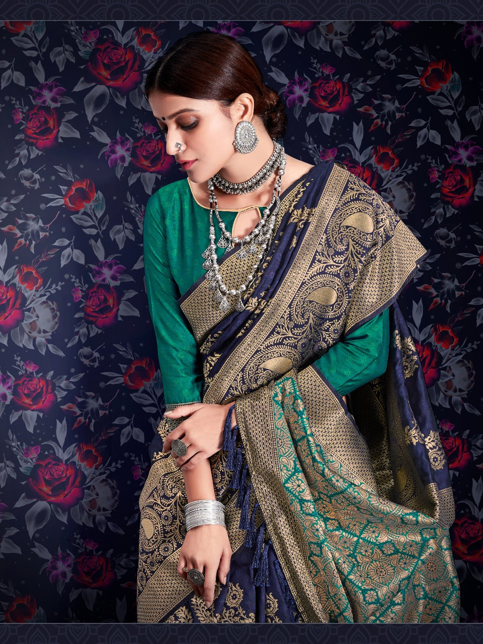 Rajtex Maharani Soft Silk Leheriya Weaving Saree Anantexports