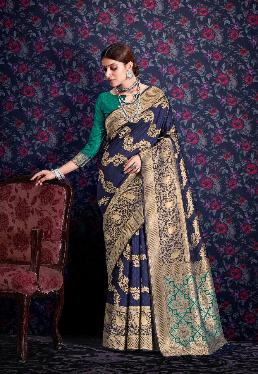 Rajtex Maharani Soft Silk Leheriya Weaving Saree Anantexports