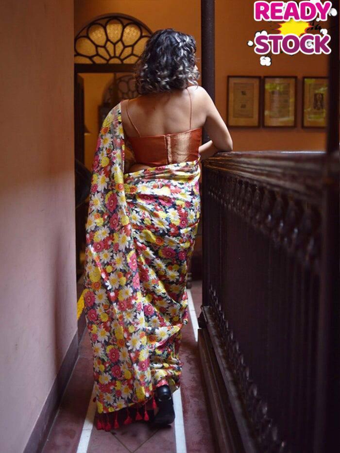 Beautiful Linen Soft Silk saree Anant Tex Exports Private Limited