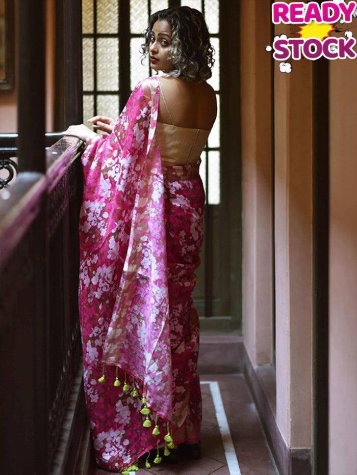 Beautiful Linen Soft Silk saree Anant Tex Exports Private Limited