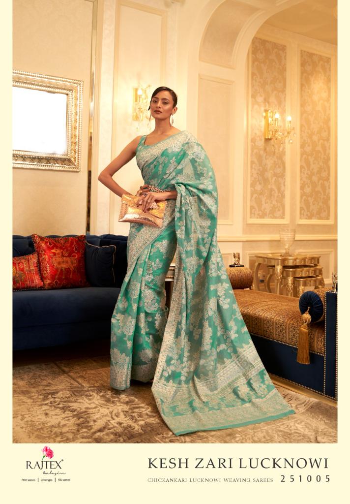 Party Wear RajTex Kesh zari Lucknowi - Anant Exports