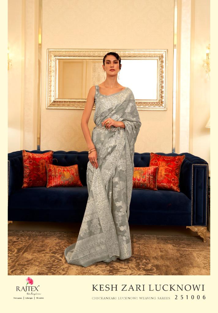 Party Wear RajTex Kesh zari Lucknowi - Anant Exports