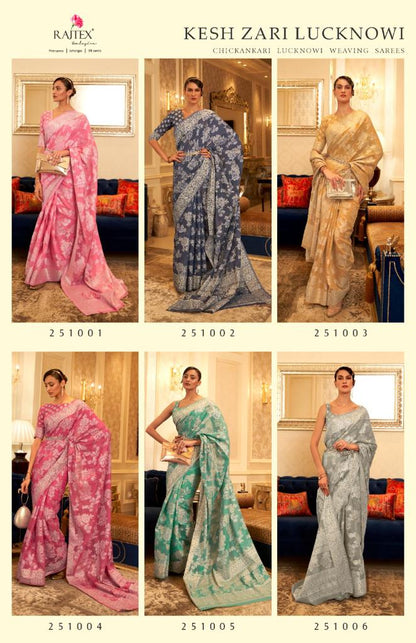 Party Wear RajTex Kesh zari Lucknowi - Anant Exports