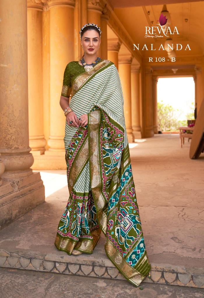 Rewaa Pure Silk Designer Patola Saree Anantexports