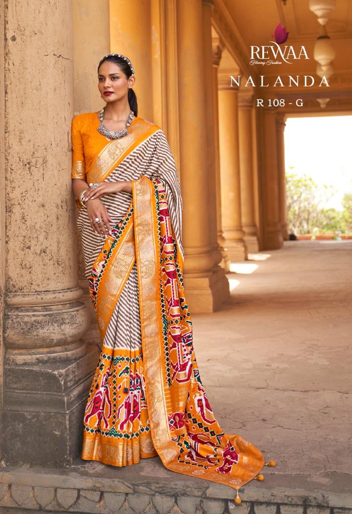 Rewaa Pure Silk Designer Patola Saree Anantexports