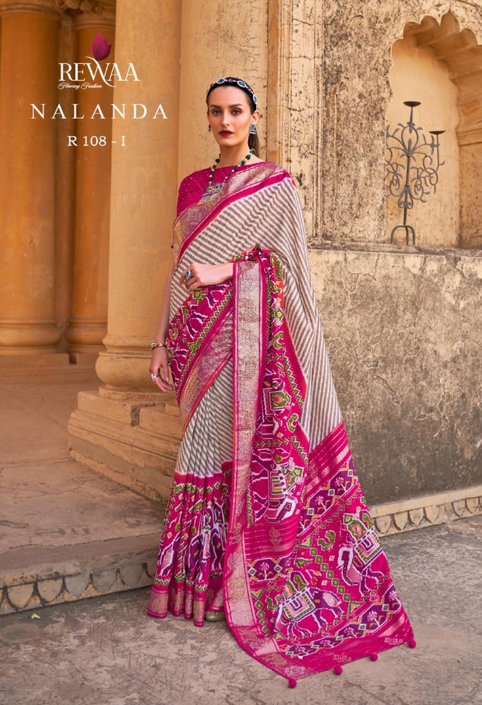 Rewaa Pure Silk Designer Patola Saree Anantexports