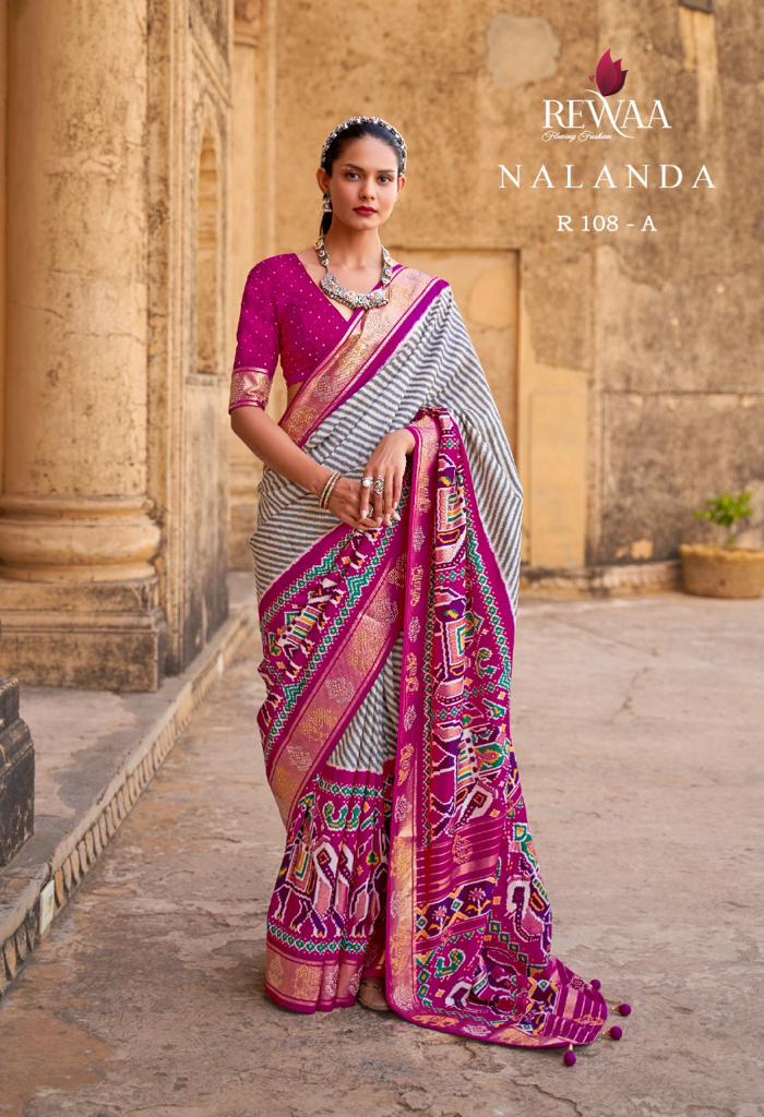Rewaa Pure Silk Designer Patola Saree Anantexports