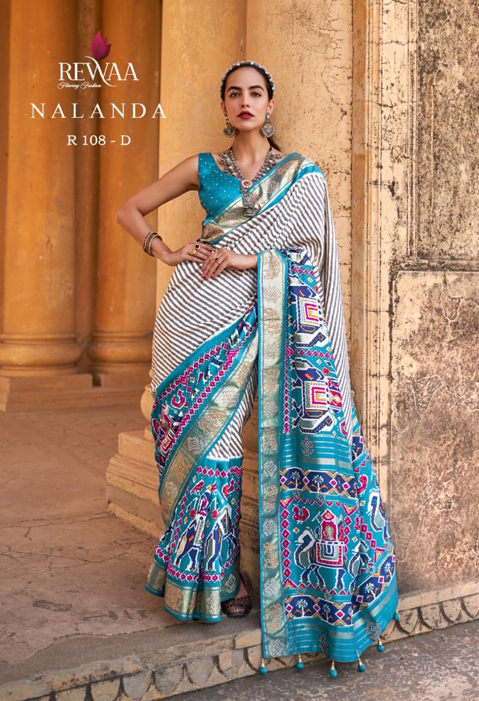 Rewaa Pure Silk Designer Patola Saree Anantexports