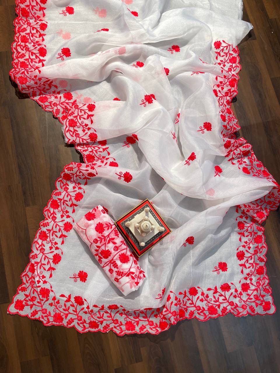 NEW TRENDING ORGANZA SAREE Anant Tex Exports Private Limited