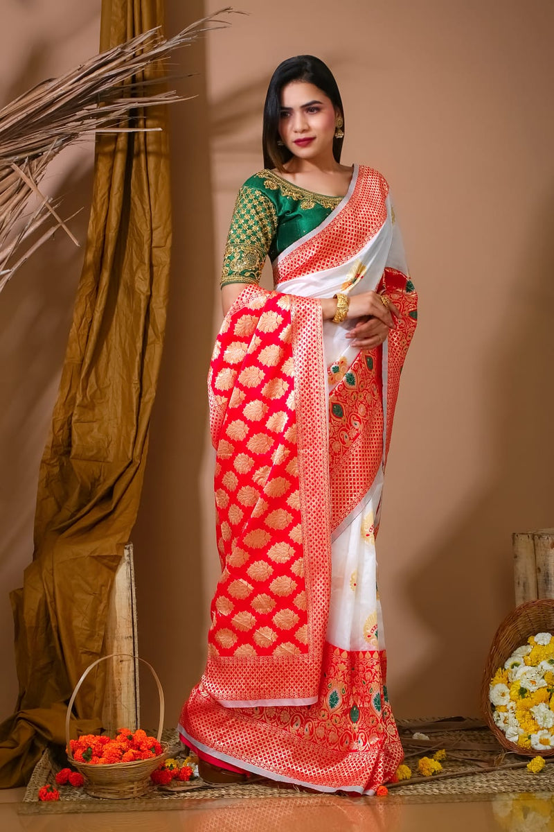 Soft Banarasi Silk Puja sarees Wedding 33 Anant Tex Exports Private Limited