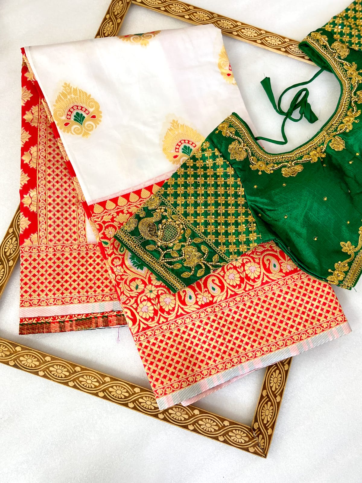 Soft Banarasi Silk Puja sarees Wedding 33 Anant Tex Exports Private Limited
