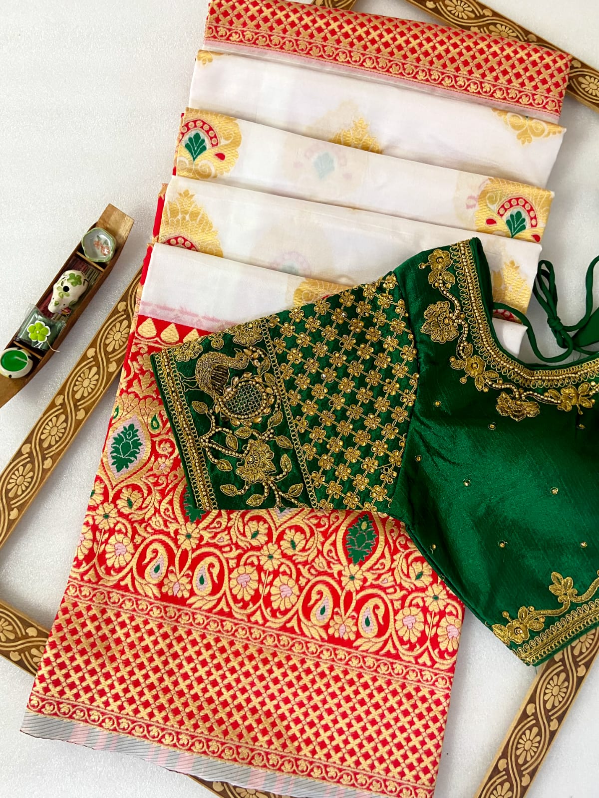 Soft Banarasi Silk Puja sarees Wedding 33 Anant Tex Exports Private Limited