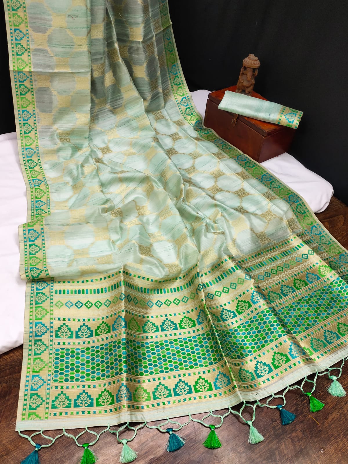 Pure Tussur Silk Weaving Saree Anant Tex Exports Private Limited
