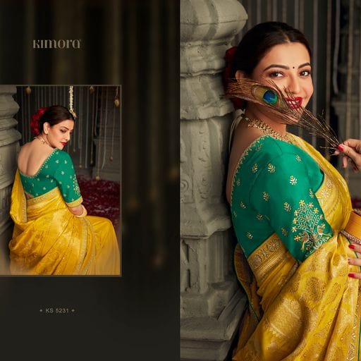 Traditional Styled Kajal- 11 Designer Banarasi Saree 5221 to 5235 Anant Tex Exports Private Limited