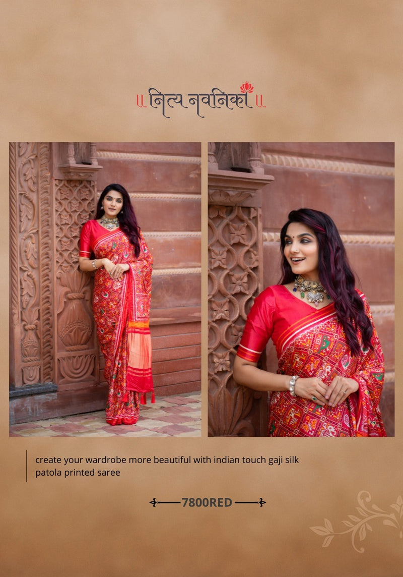 Traditional Indian style saree Gaji Silk Saree Anant Tex Exports Private Limited