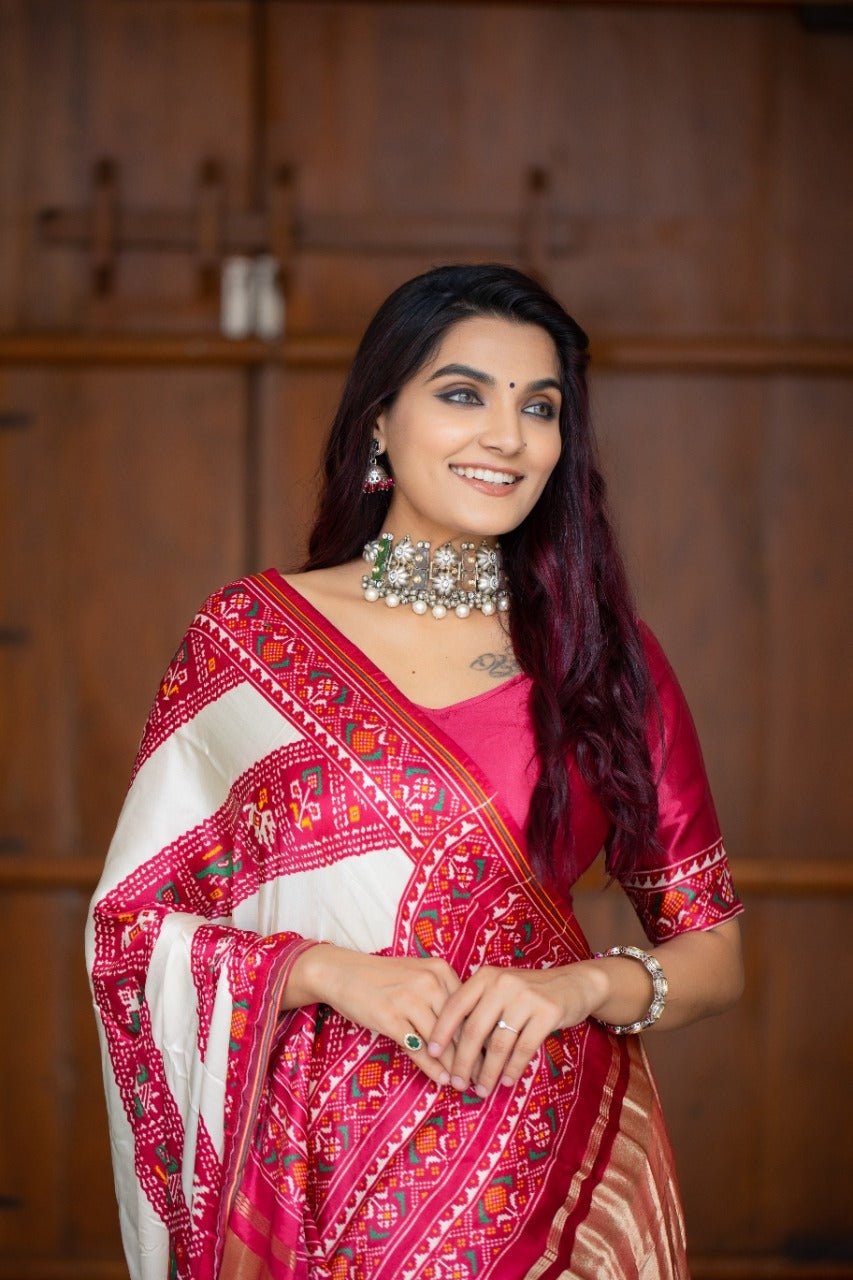 Traditional Indian style saree Gaji Silk Saree Anant Tex Exports Private Limited